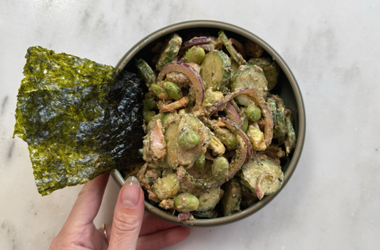 Rice-Less Sushi Cucumber Salad