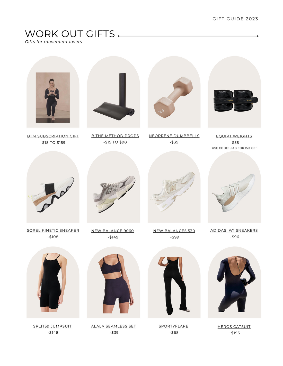 2023 Gift Guide: WORKOUT