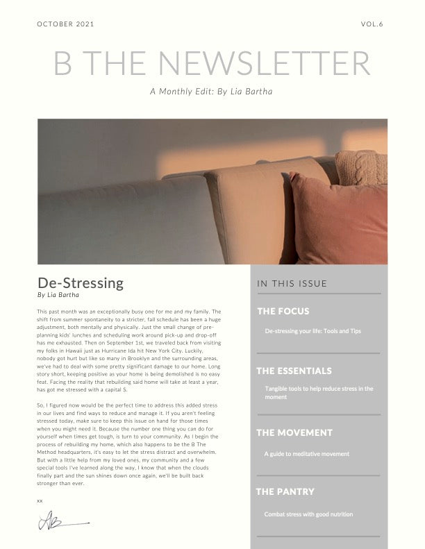 Newsletter Vol. 6 – B the Method
