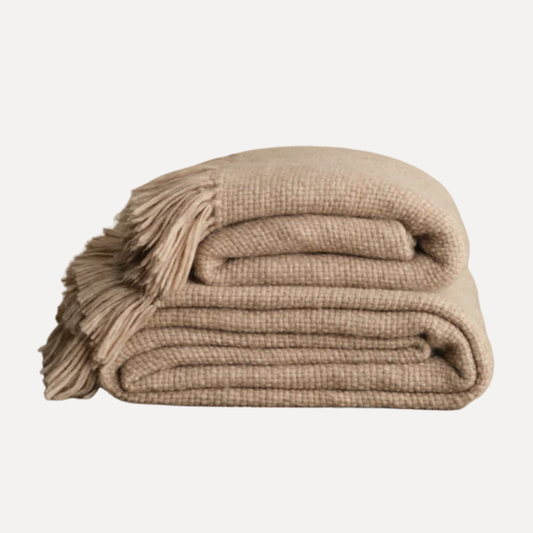 Alpaca Basketweave Throw