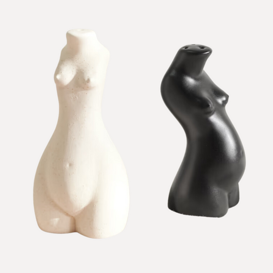 Body Earthenware Salt & Pepper Shakers